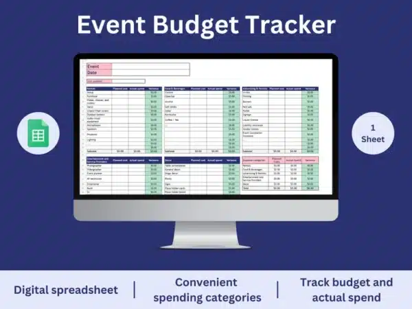 Event Budget Tracker to Save Your Profits