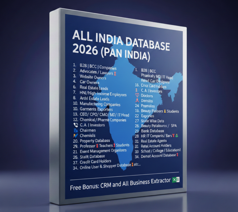 All India Latest Database (PAN INDIA DATABASE) Sale is Now Live Grab it ...